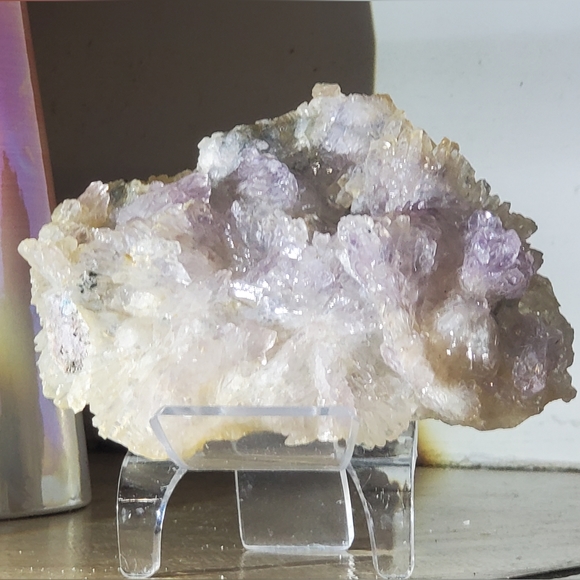 Rare gorgeous natural Lavender amethyst flower cluster - Picture 15 of 15